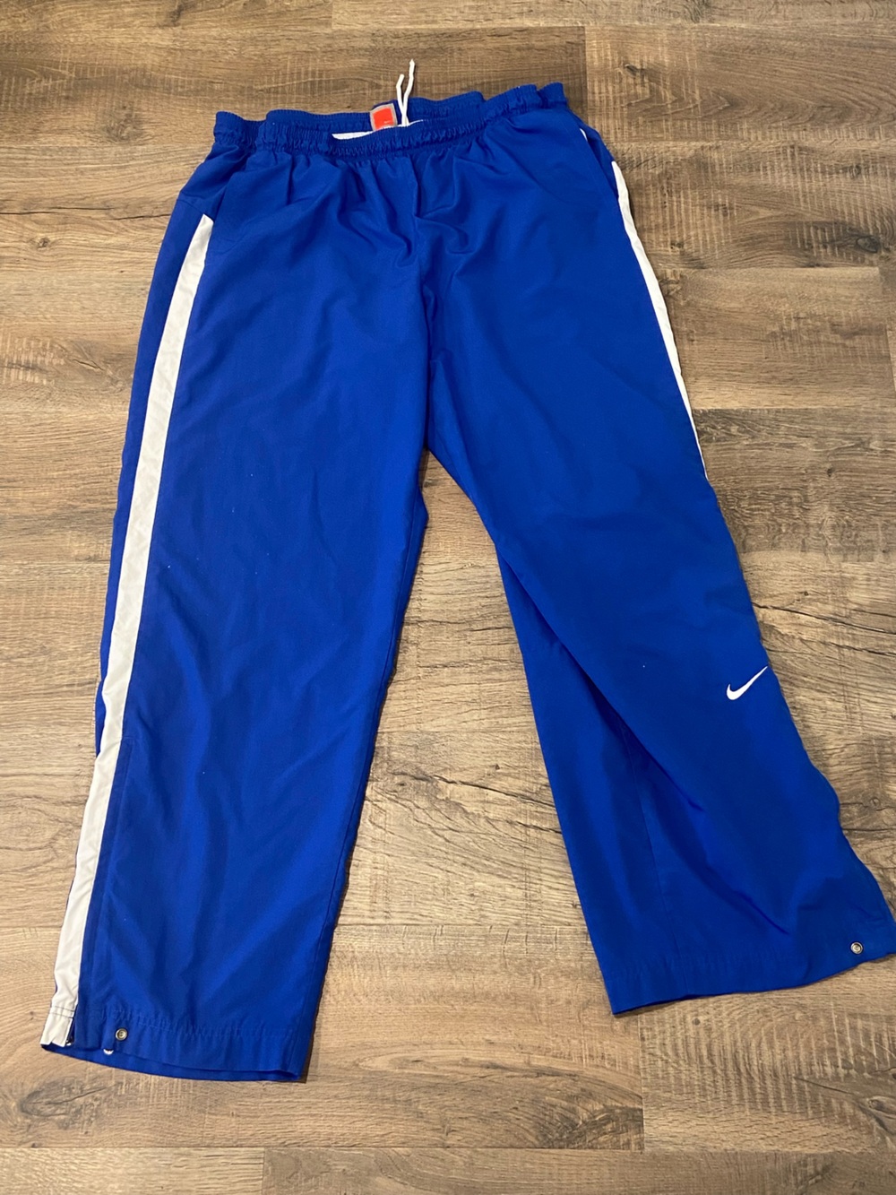 Nike Mens Track Pants with White Side Stripes XL Athletic